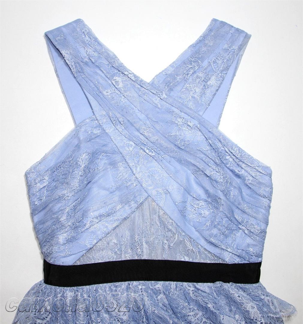 セルフポートレイト ワンピース フロントクロス レース 刺繍 UK8 展示品