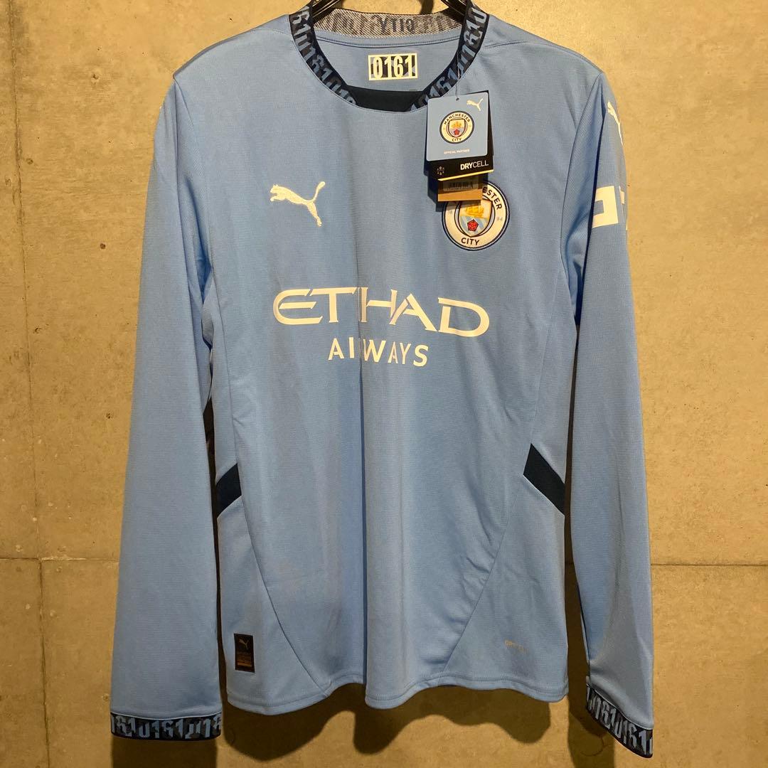 フォーデン　マンチェスター・シティ　24/25　ホーム　長袖　CUPフォント