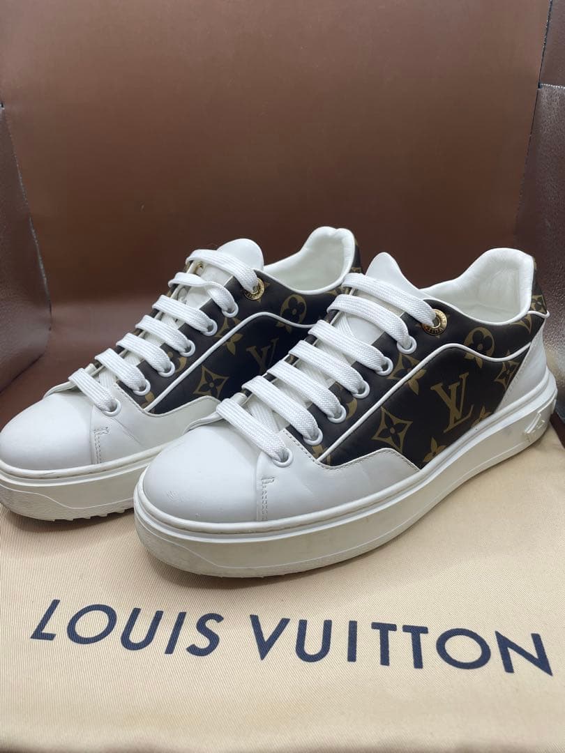 ルイヴィトン　タイムアウトライン　ライン　モノグラムスニーカー　23.5〜24㌢