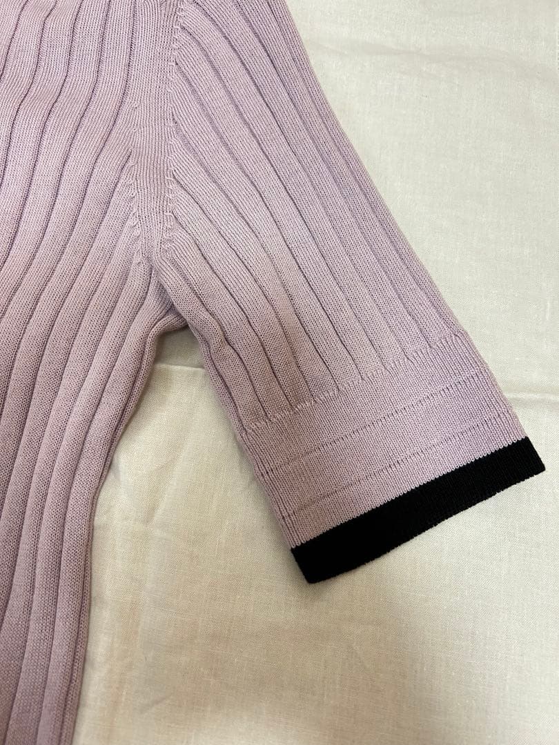 松井愛莉さん着用 SLOANE ワイドリブ バイカラーポロ - メルカリ