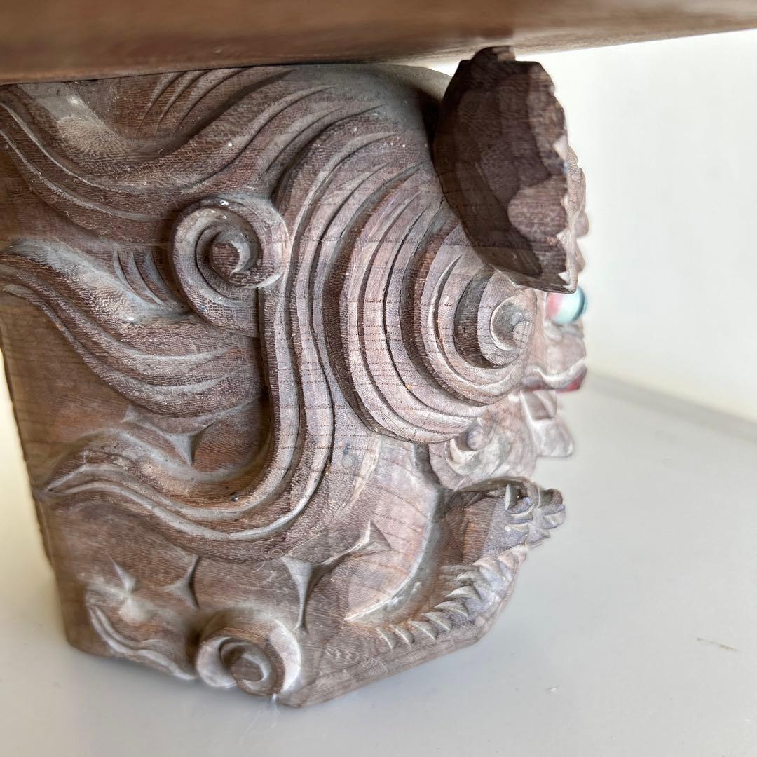 木彫獅子 彫物 木鼻 だんじり 骨董 神社仏閣地車 木彫獅子 彫物 木鼻
