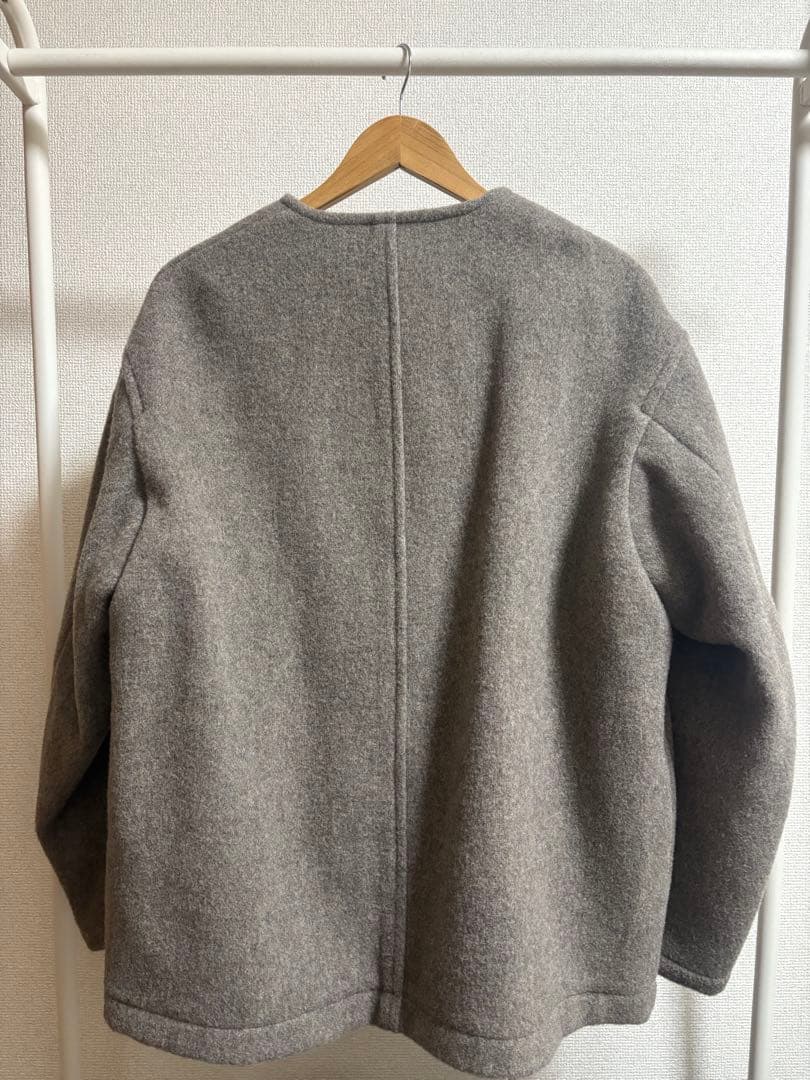 DANTON ノーカラージャケット ベージュ 42