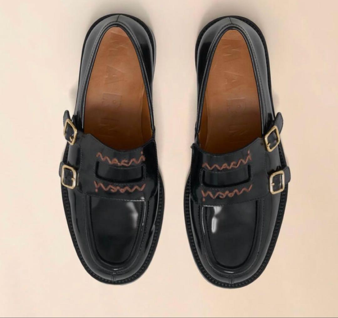 MARNI Bambi ローファー 38サイズ　ダブルバックル