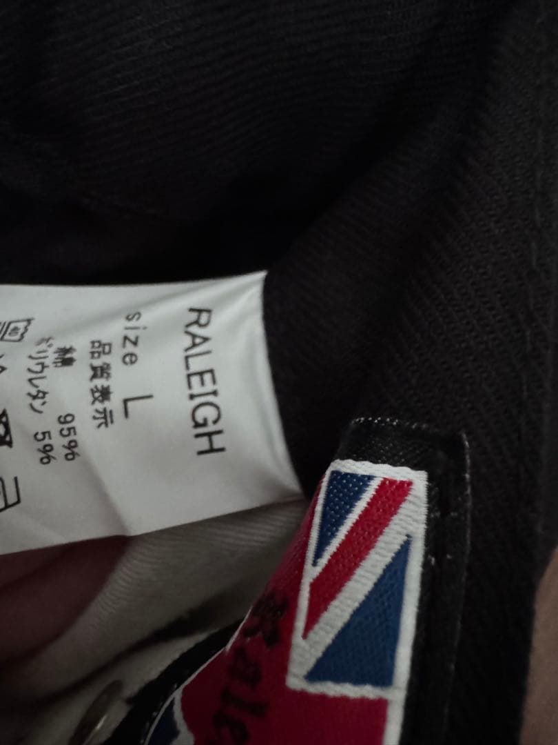 RALEIGH RED MOTEL ZIP SLIM TROUSERS黒 L