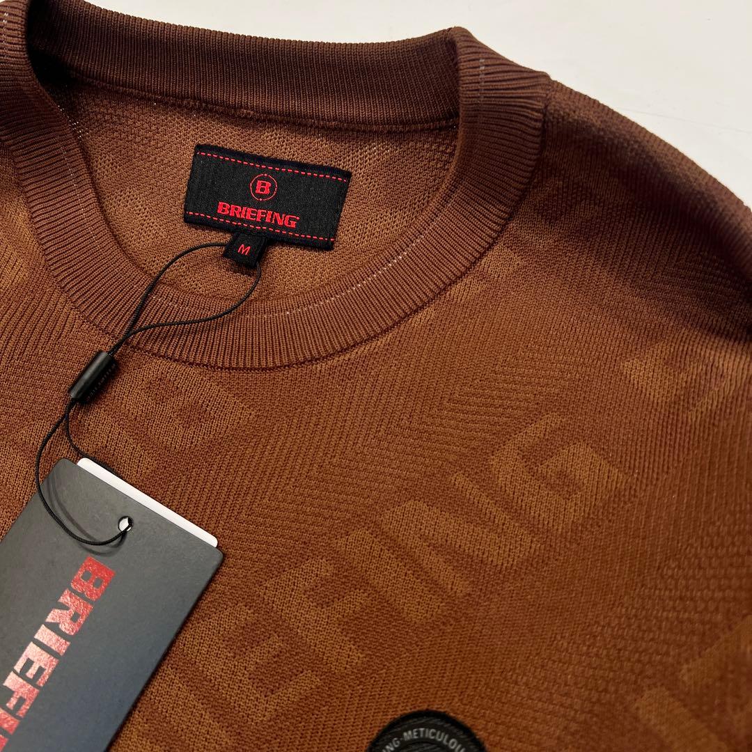 新品　BRIEFING CE BIAS LOGO CREWNECK KNIT M