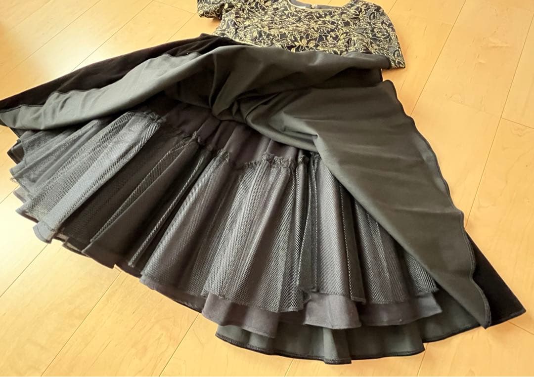 子供用ドレス　パーティードレス　発表会ドレス　ベルベット　10才サイズ