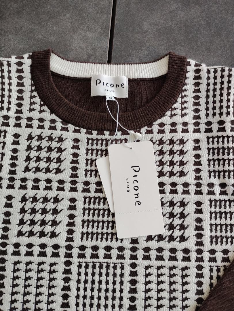 Picone セットアップ ブラウン/ホワイト