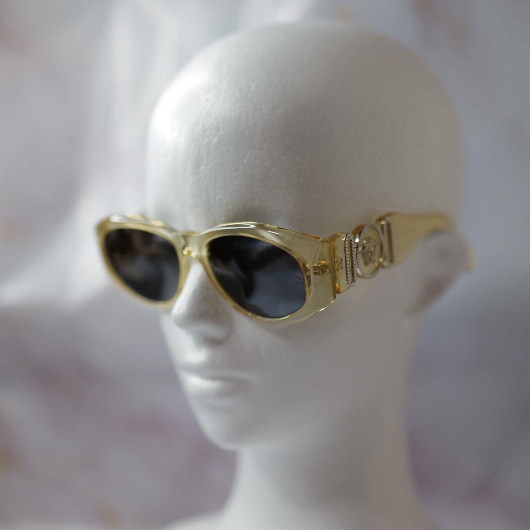 VERSACE ヴェルサーチェ スケルトン ゴールド サングラス 廃盤 レア