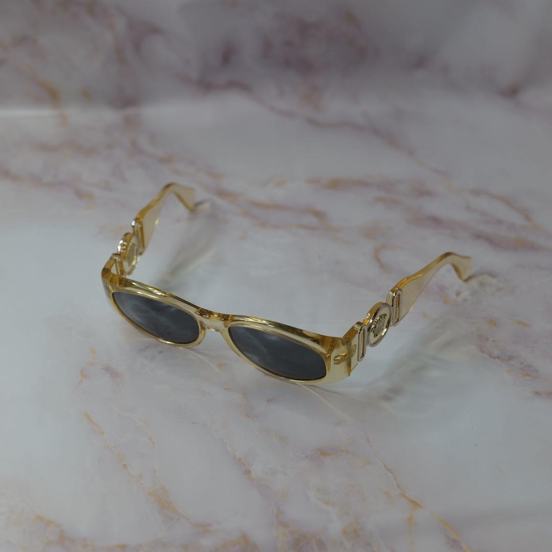 VERSACE ヴェルサーチェ スケルトン ゴールド サングラス 廃盤 レア