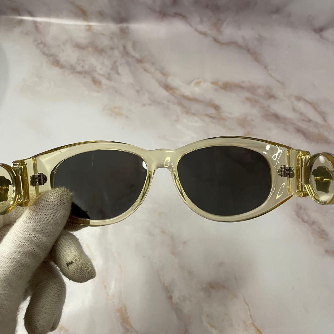 VERSACE ヴェルサーチェ スケルトン ゴールド サングラス 廃盤 レア