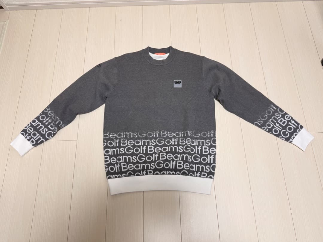 BEAMS GOLF ORANGE LABEL 裏付き グラデーション ニット