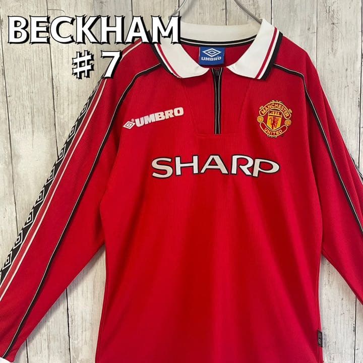 マンチェスターユナイテッド ユニフォーム L ベッカム 99-00 長袖 #7