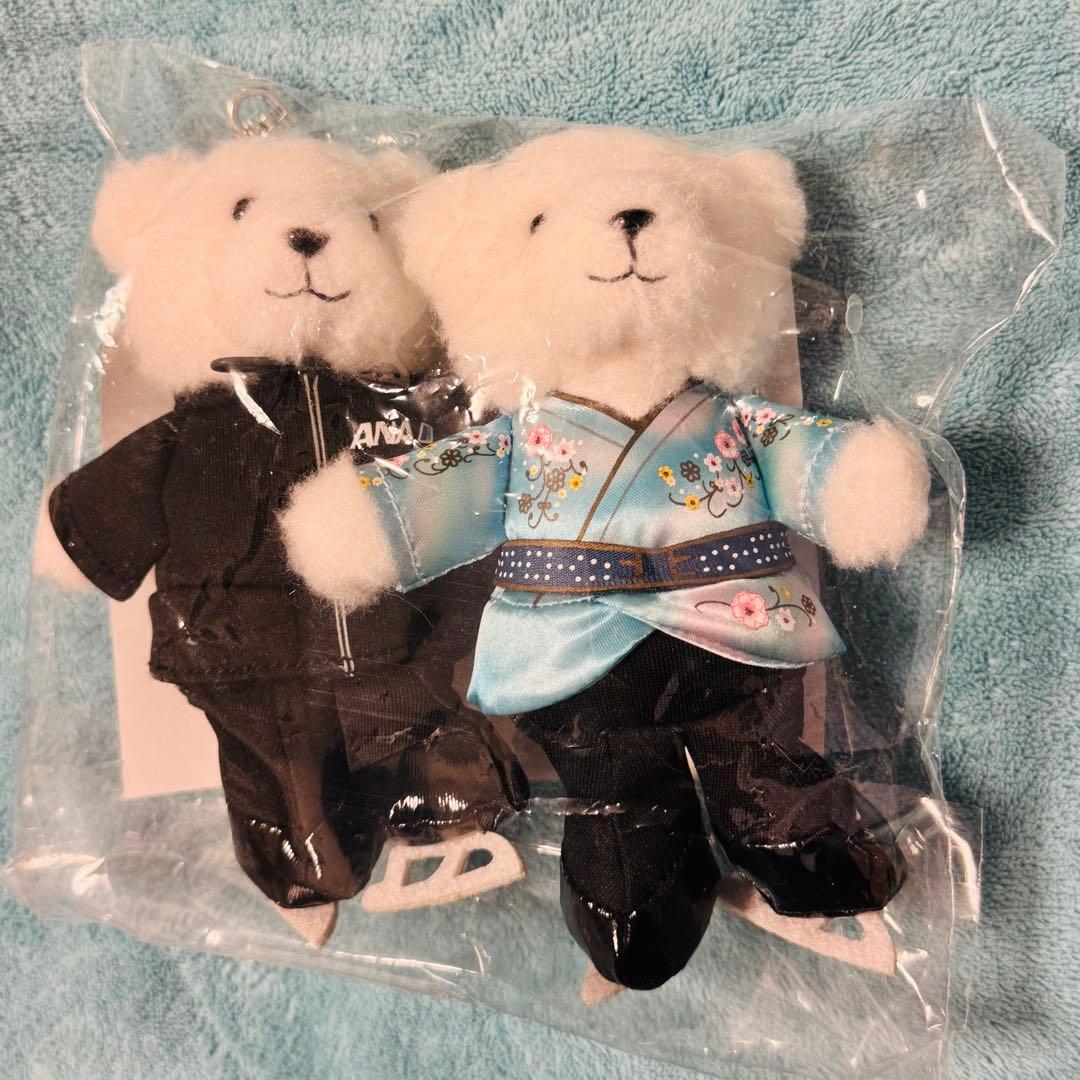 限定】羽生結弦 ANAオリジナル YUZU フライトベアキーホルダー 天と地と