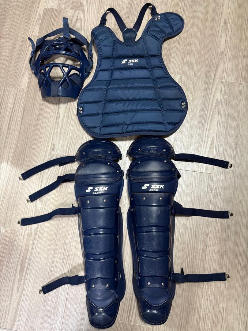 SSK 軟式 キャッチャー防具セット ネイビー JSBB