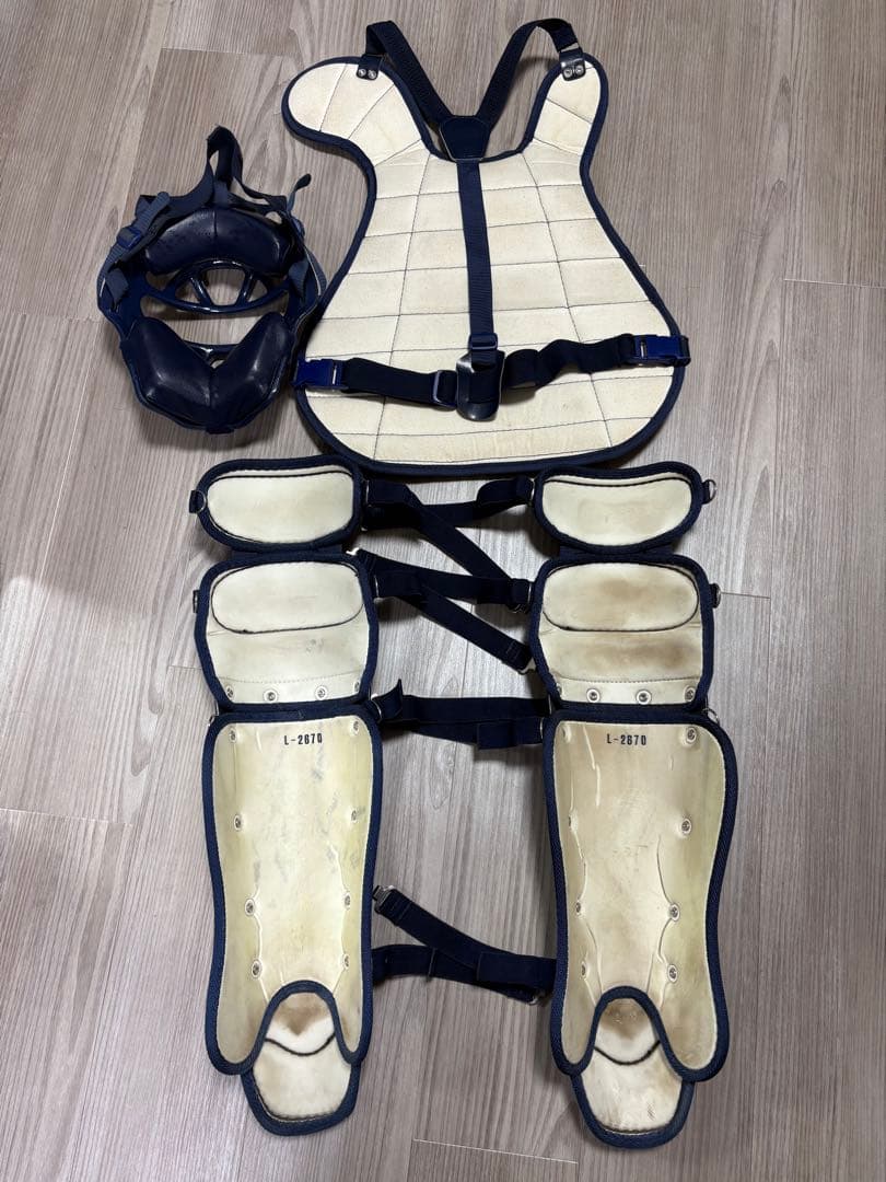 SSK 軟式 キャッチャー防具セット ネイビー JSBB