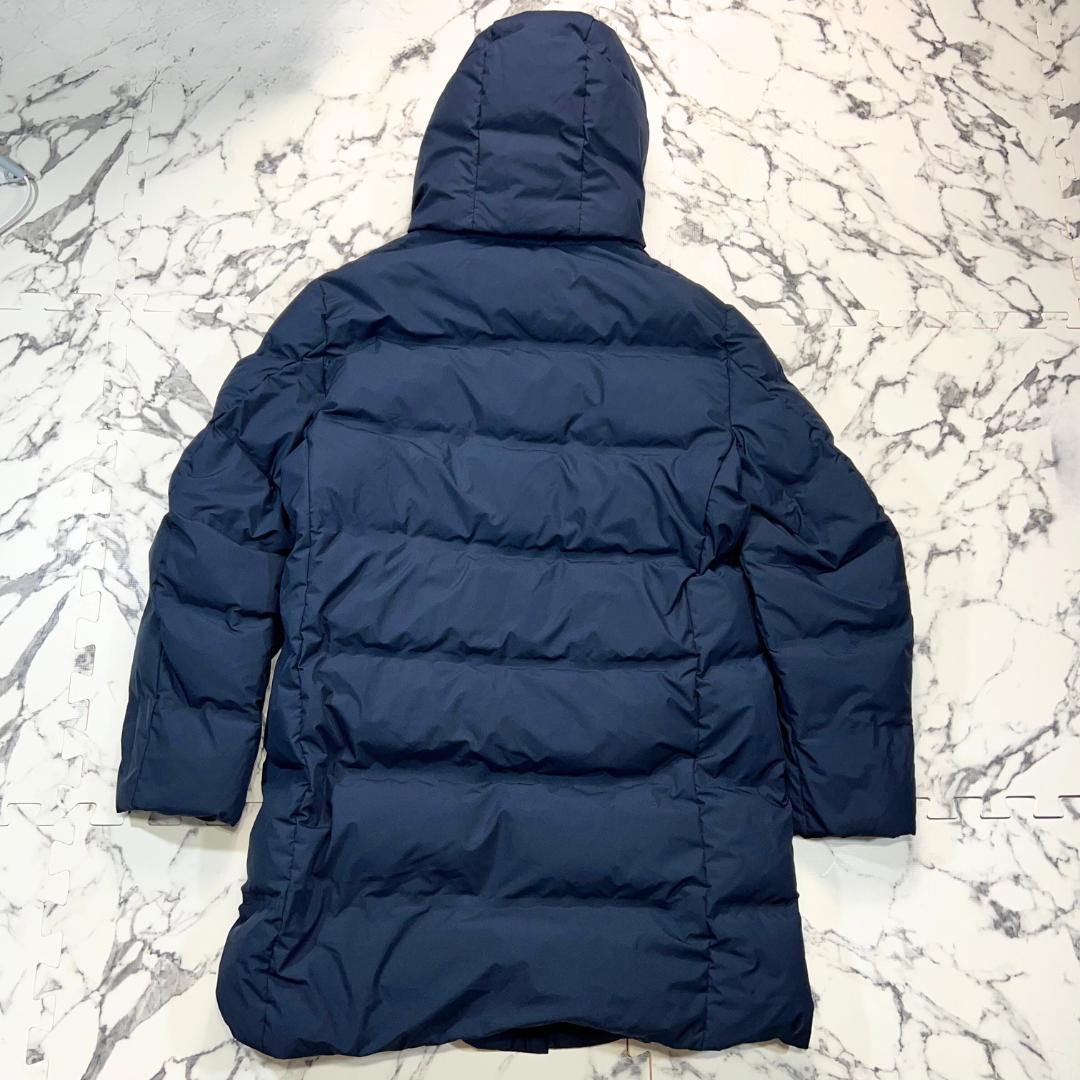 ✨極美品✨UNIQLO シームレスダウンコート ネイビー Lサイズ メンズ