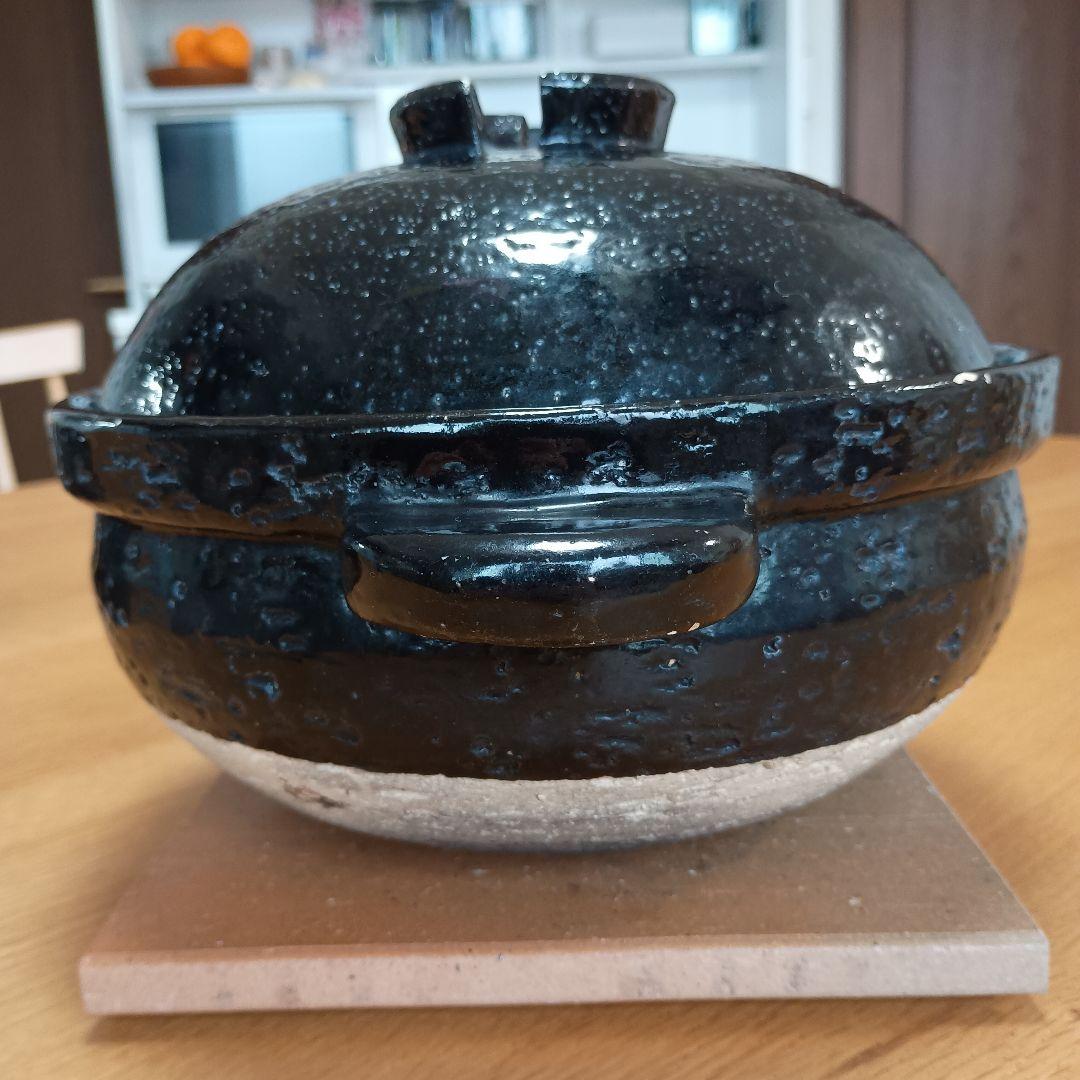 かまどさん 3合炊き 土鍋 黒