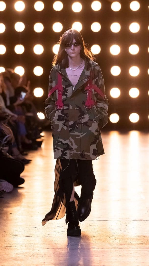 celine 23SS 迷彩 ハーネス モッズコート エディ セリーヌ