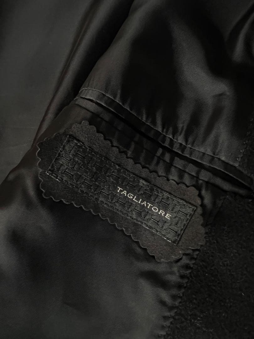 【人気完売モデル】タリアトーレ バルカラーコート / ブラック