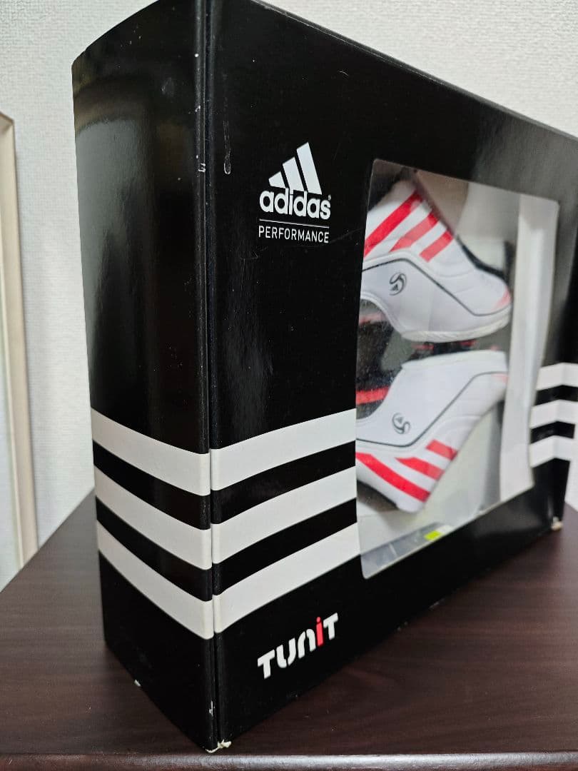 adidas F50 TUNITサッカーシューズ ホワイト/レッド 27.5cm