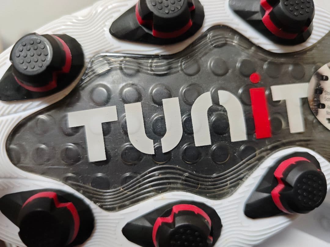 adidas F50 TUNITサッカーシューズ ホワイト/レッド 27.5cm