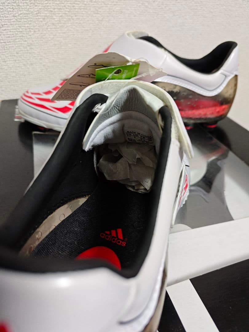 adidas F50 TUNITサッカーシューズ ホワイト/レッド 27.5cm