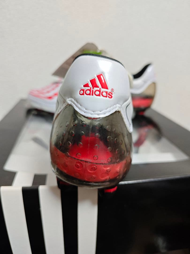 adidas F50 TUNITサッカーシューズ ホワイト/レッド 27.5cm