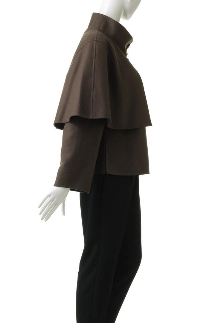 【今季・新品】☆ADORE☆アドーア☆ライトリバー☆ケープ付き☆ジャケット☆茶☆