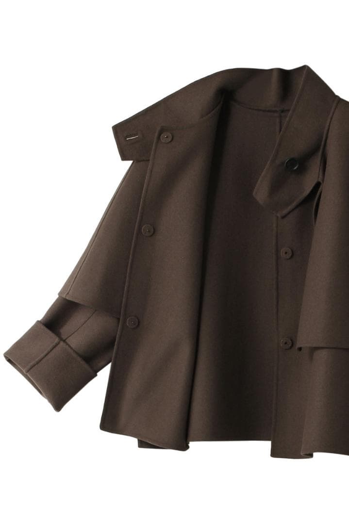 【今季・新品】☆ADORE☆アドーア☆ライトリバー☆ケープ付き☆ジャケット☆茶☆