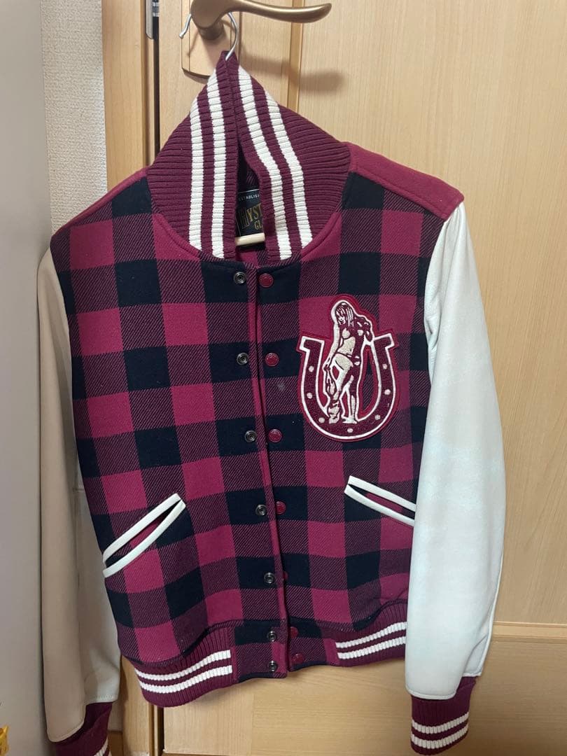 HYSTERIC GLAMOUR チェック柄スタジャン - メルカリ