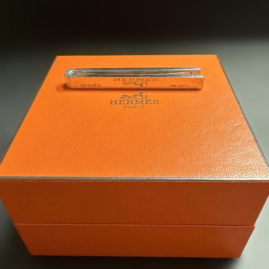 《美品》HERMES エルメス タイピン エブリン エクリプス