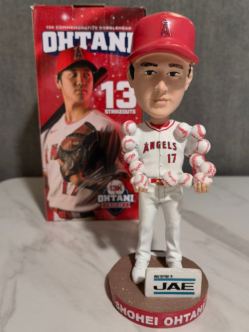 2022年6月22日の13奪三振を記念した 大谷翔平 ボブルヘッド ①