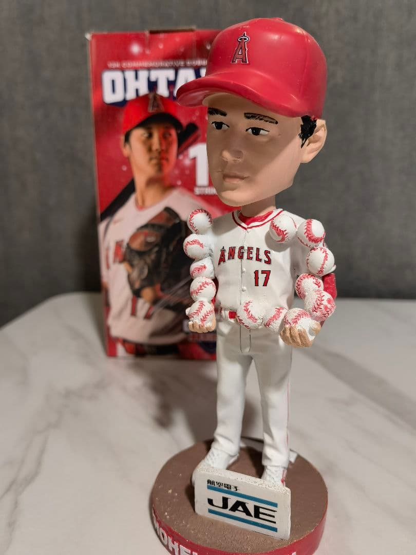 2022年6月22日の13奪三振を記念した 大谷翔平 ボブルヘッド ①