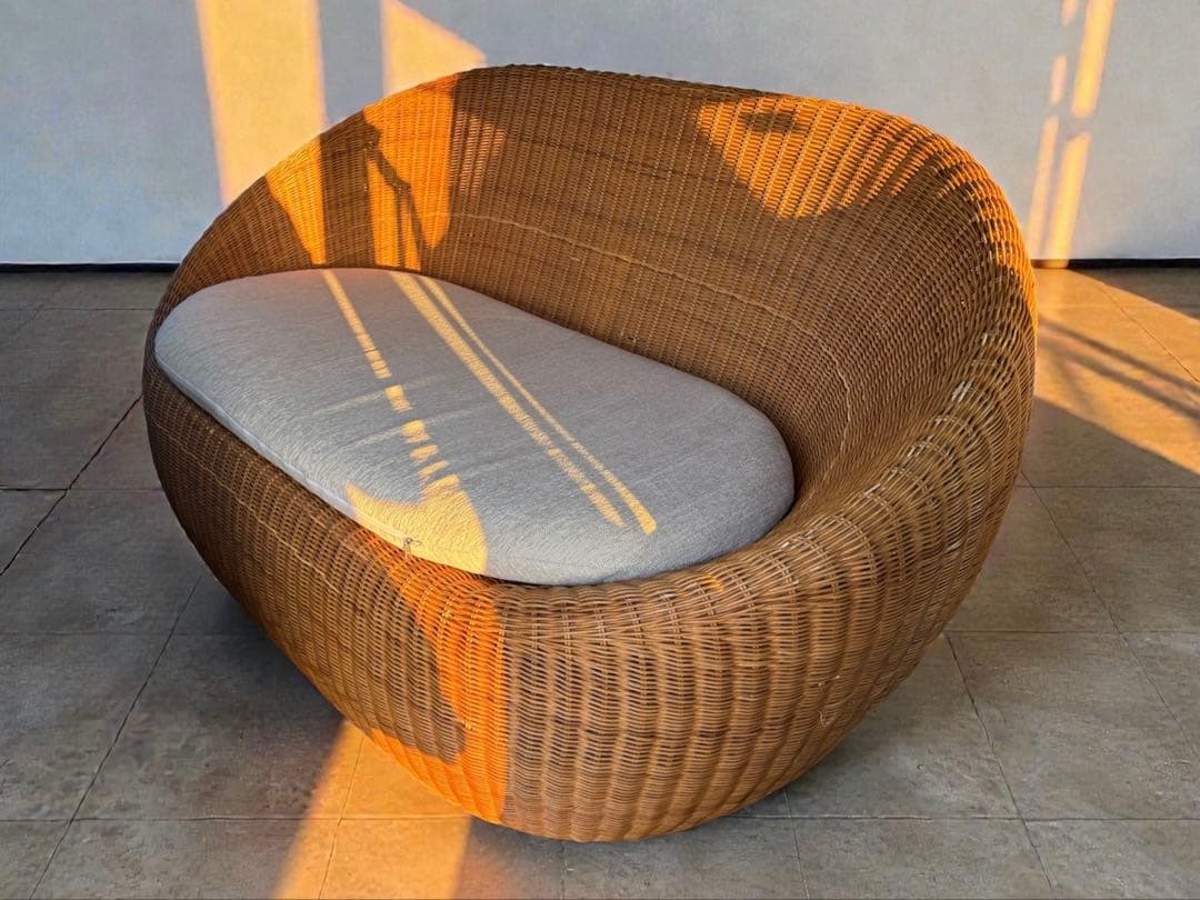 山川ラタン YMK 剣持勇 ラブシート C-3150-L 2人掛けソファ - メルカリ