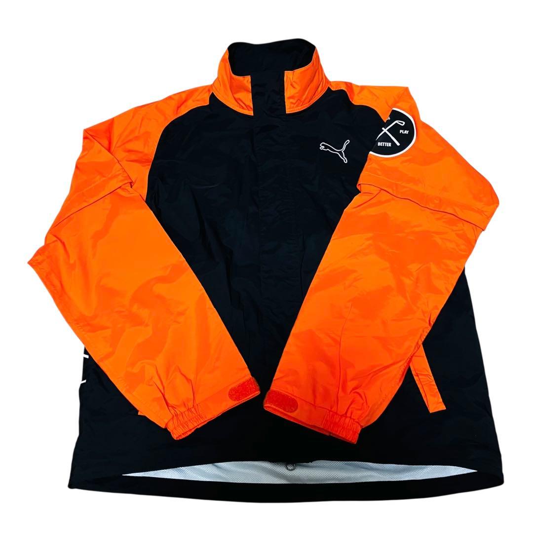 【美品】プーマゴルフ ゴルフ レインウェア セットアップ キャップMサイズ