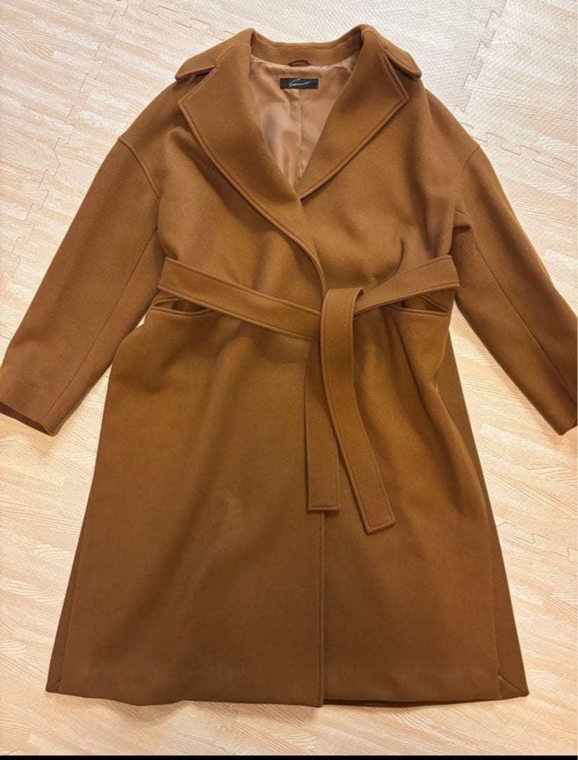 STUNNING LURE スタニングルアー ロングコート チェスター キャメル