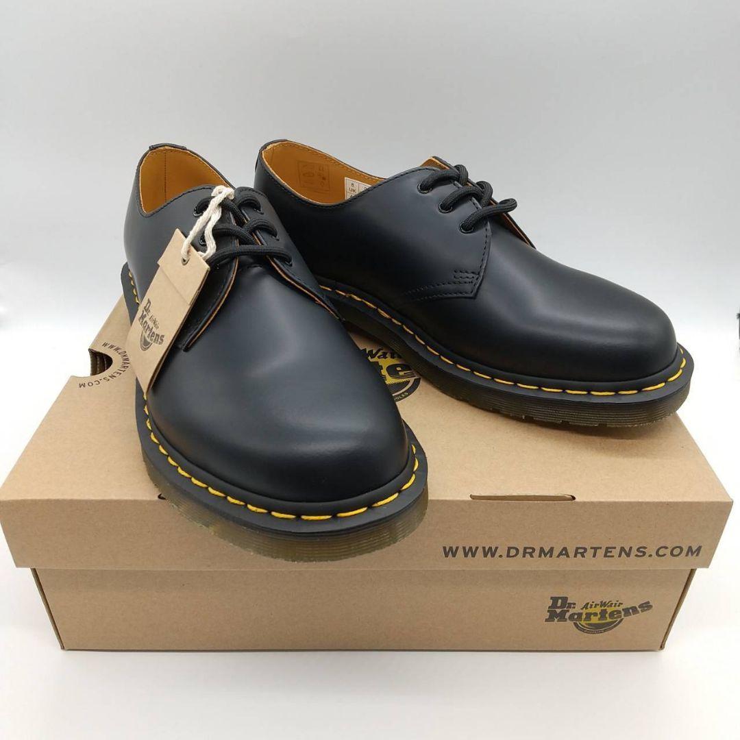 本日発送！！Dr. Martens 3ホール 1461ブラックローファー25cm
