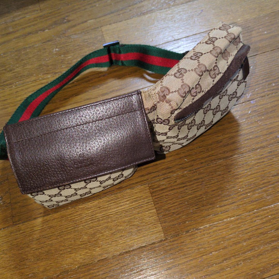 ◆GUCCI　GGパターン　ボディバッグ　ウエストポーチ　希少◆