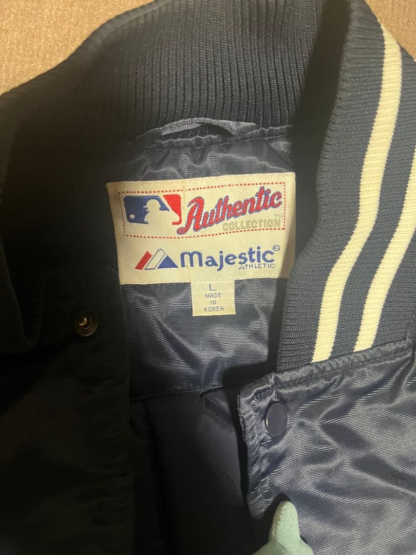 Yankees Majestic スタジャン Lサイズ ネイビー