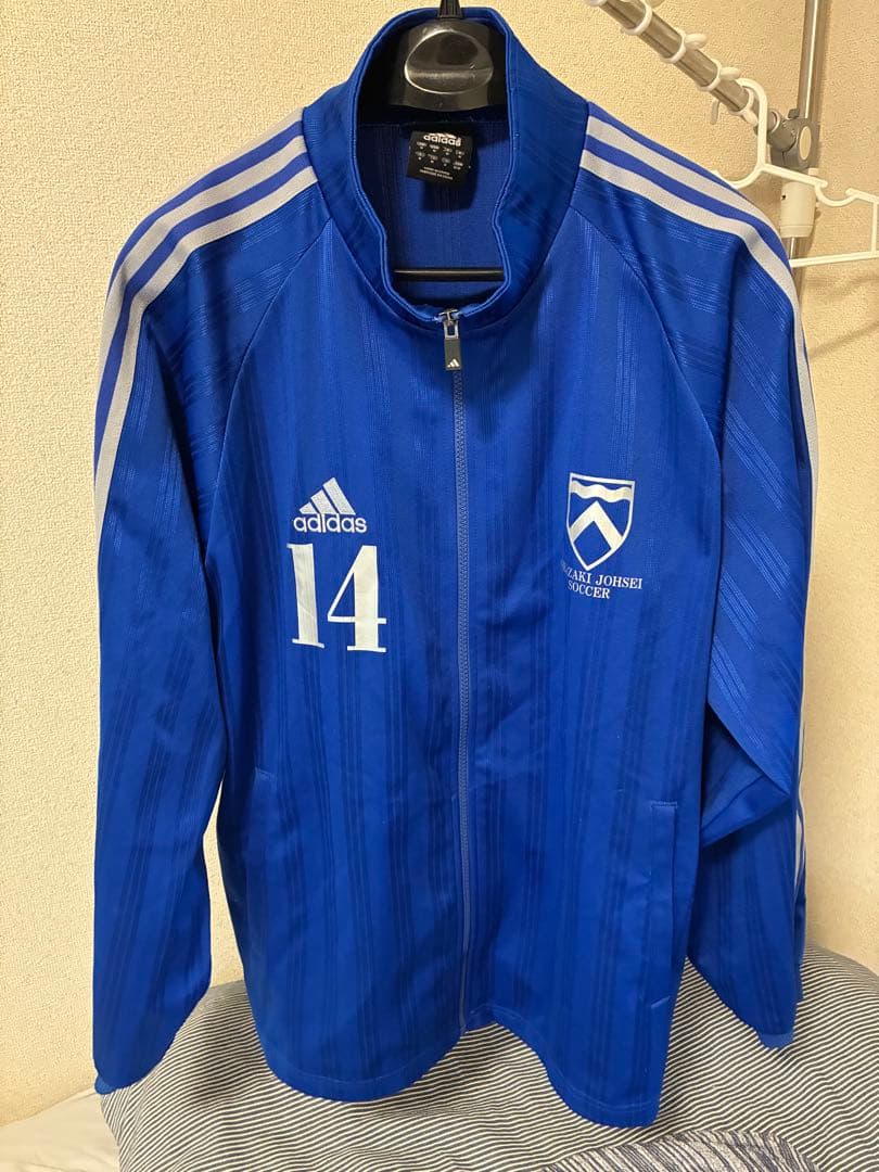 岡崎城西ジャージ上下セット ハーフパンツ3点 adidas 青色 メンズ