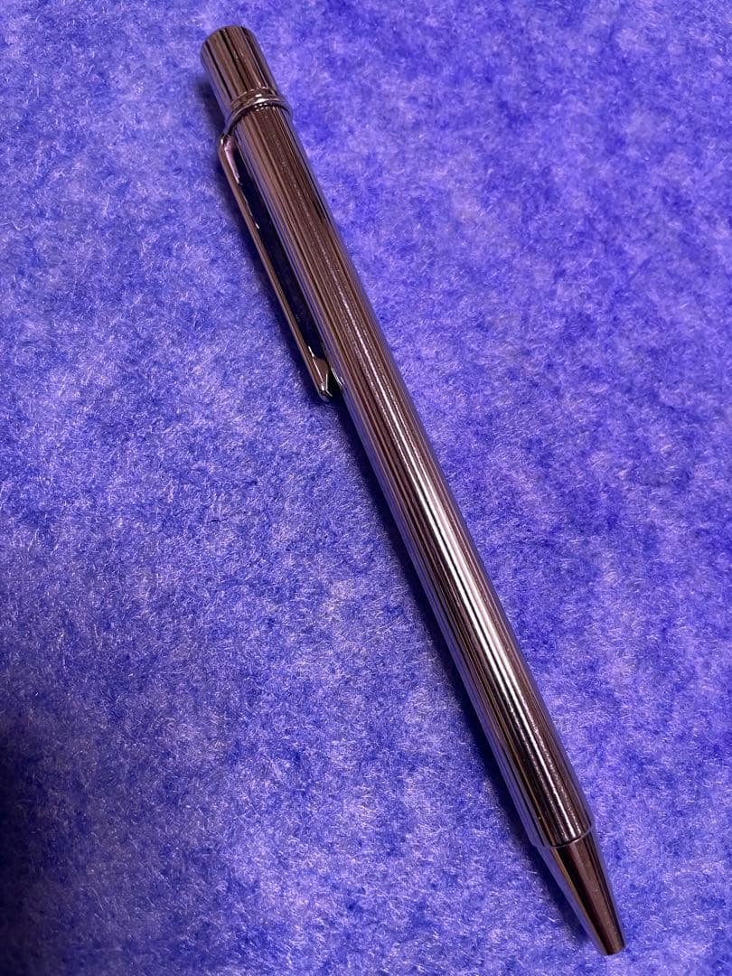美品カルティエビンテージツイスト式マストボールペンシルバー 黒インク