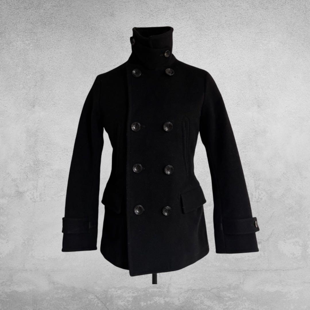 ナポレオンジャケット Pコート ウール ブラック モード お兄系 y2k