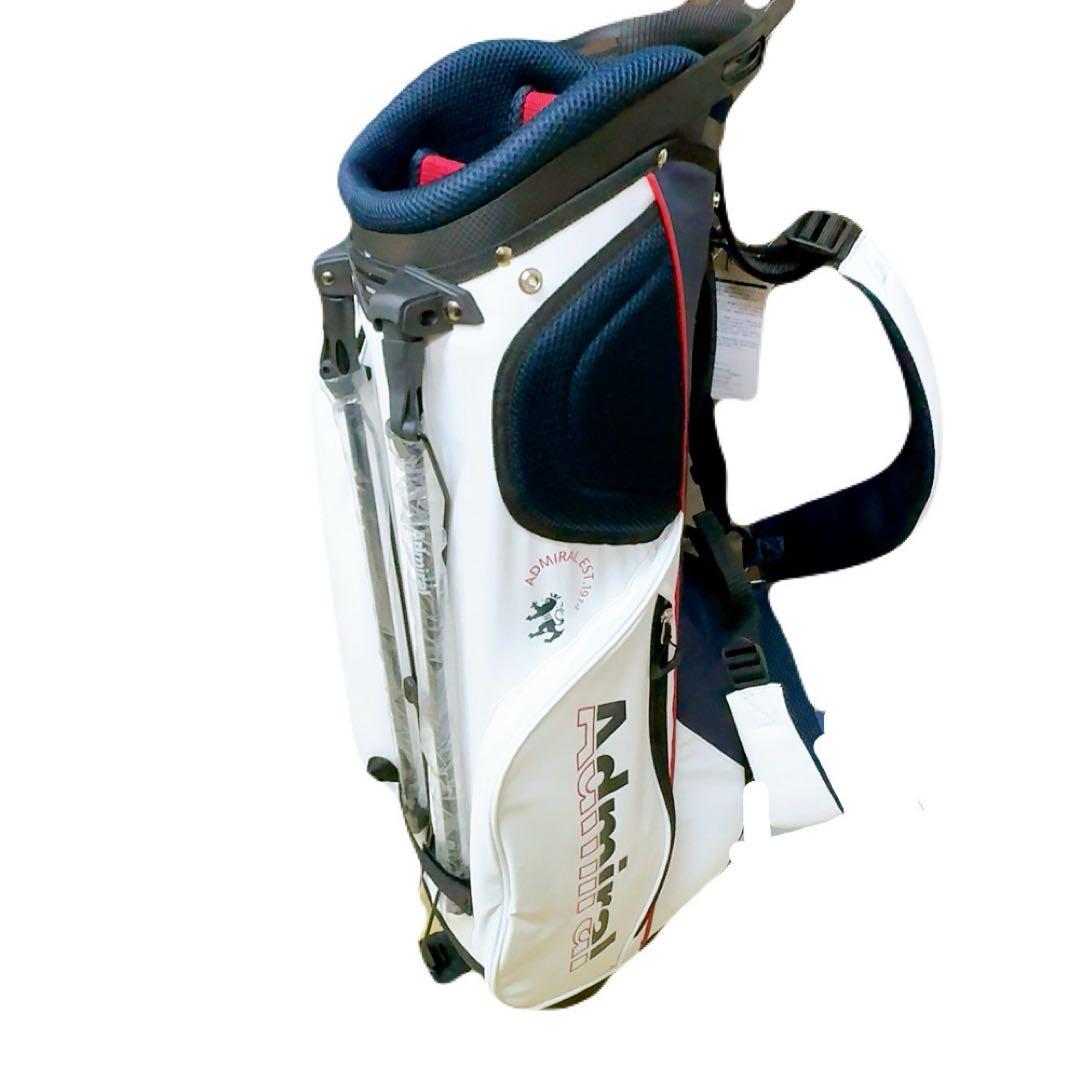 アドミラル スタンドキャディバッグ トリコロール 新品admiral8.5型