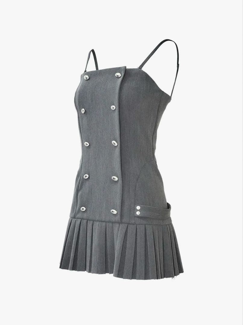 theredthread S oval pleats dress