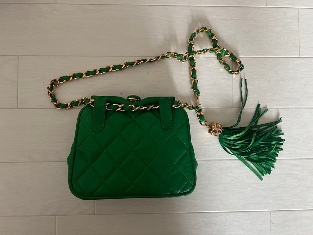 レ*ン様 CHANEL マトラッセ　がま口　チェーンウエストポーチ