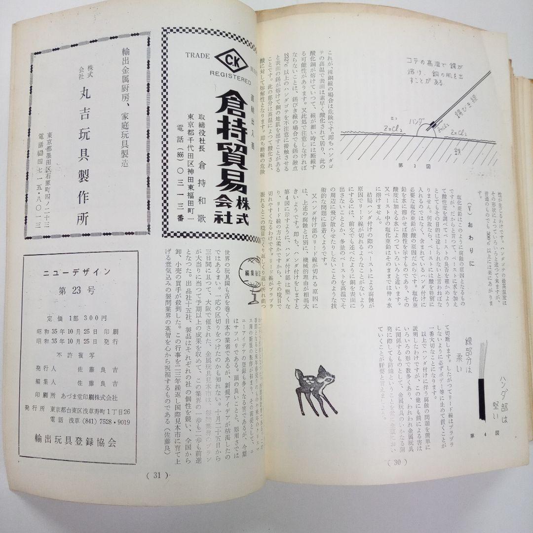 玩具業界誌] ニューデザイン 輸出玩具登録協会 計35冊 ブリキおもちゃ