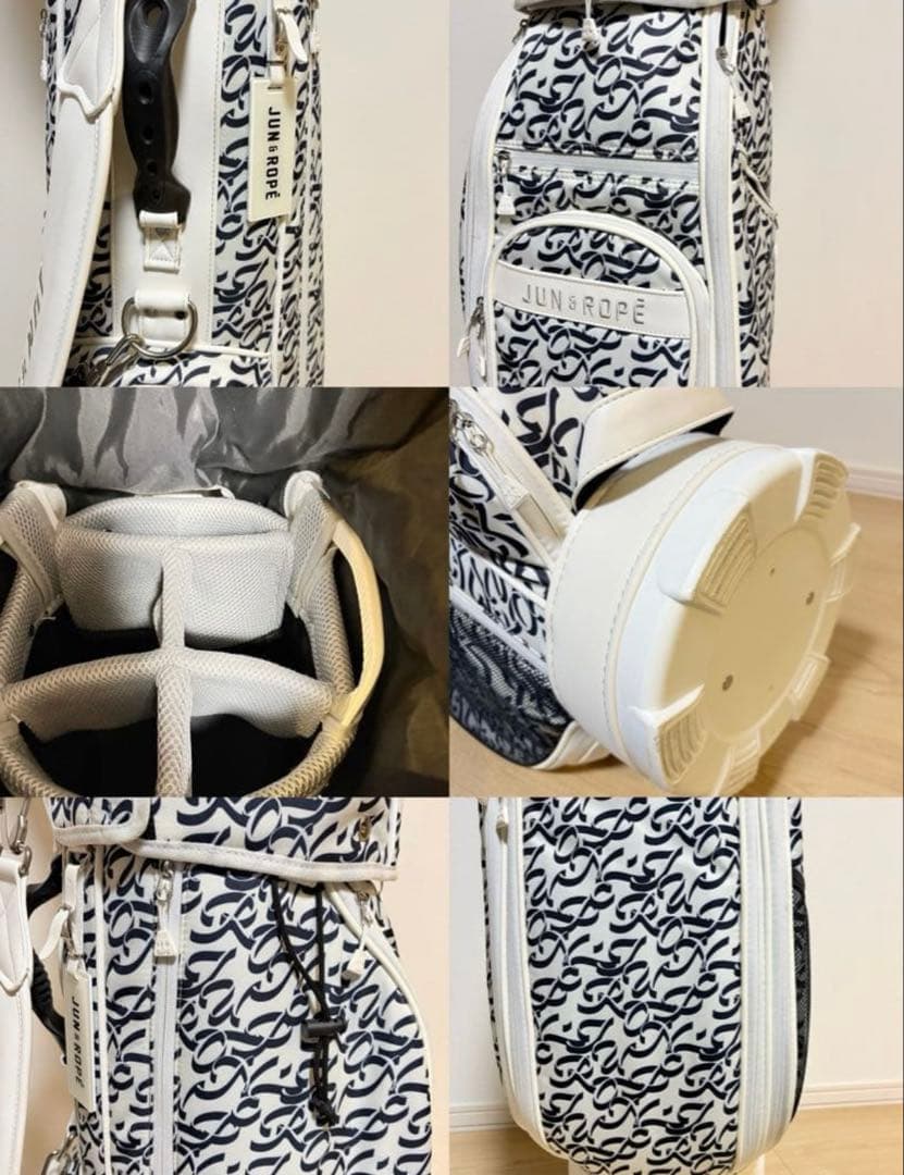 【美品】JUN&ROPE'ジュンアンドロペ レディースキャディーバック軽量