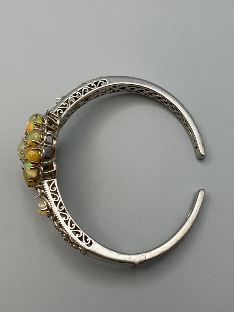 SV925 オパール　バングル　ブレスレット