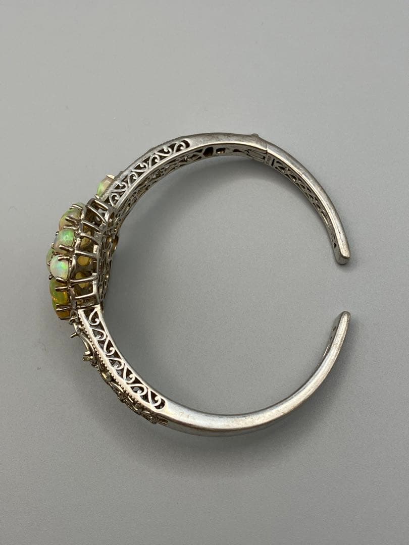 SV925 オパール　バングル　ブレスレット