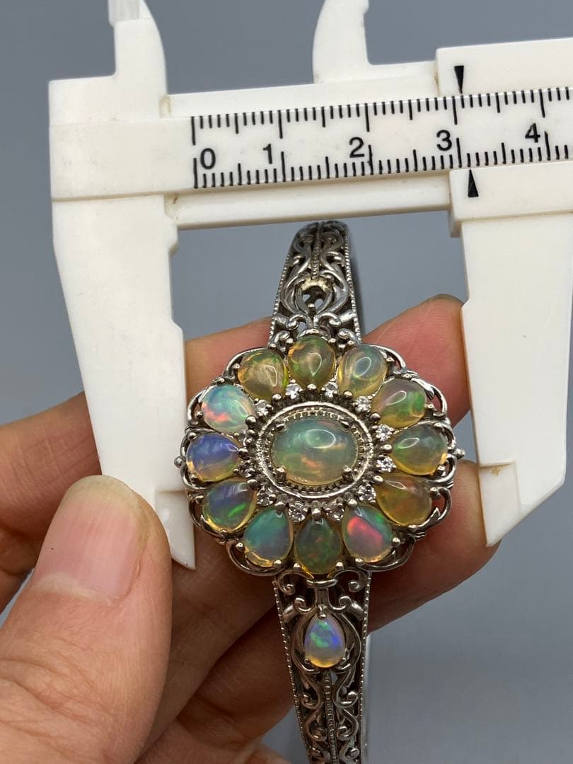 SV925 オパール　バングル　ブレスレット